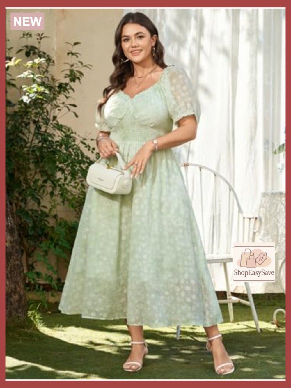 Plus Size Maxi Dress Sweetheart Neckline Boho Floral Chiffon Wedding Guest - Picture 4 of 7